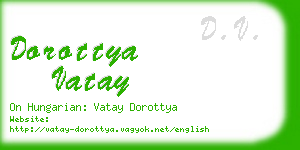 dorottya vatay business card